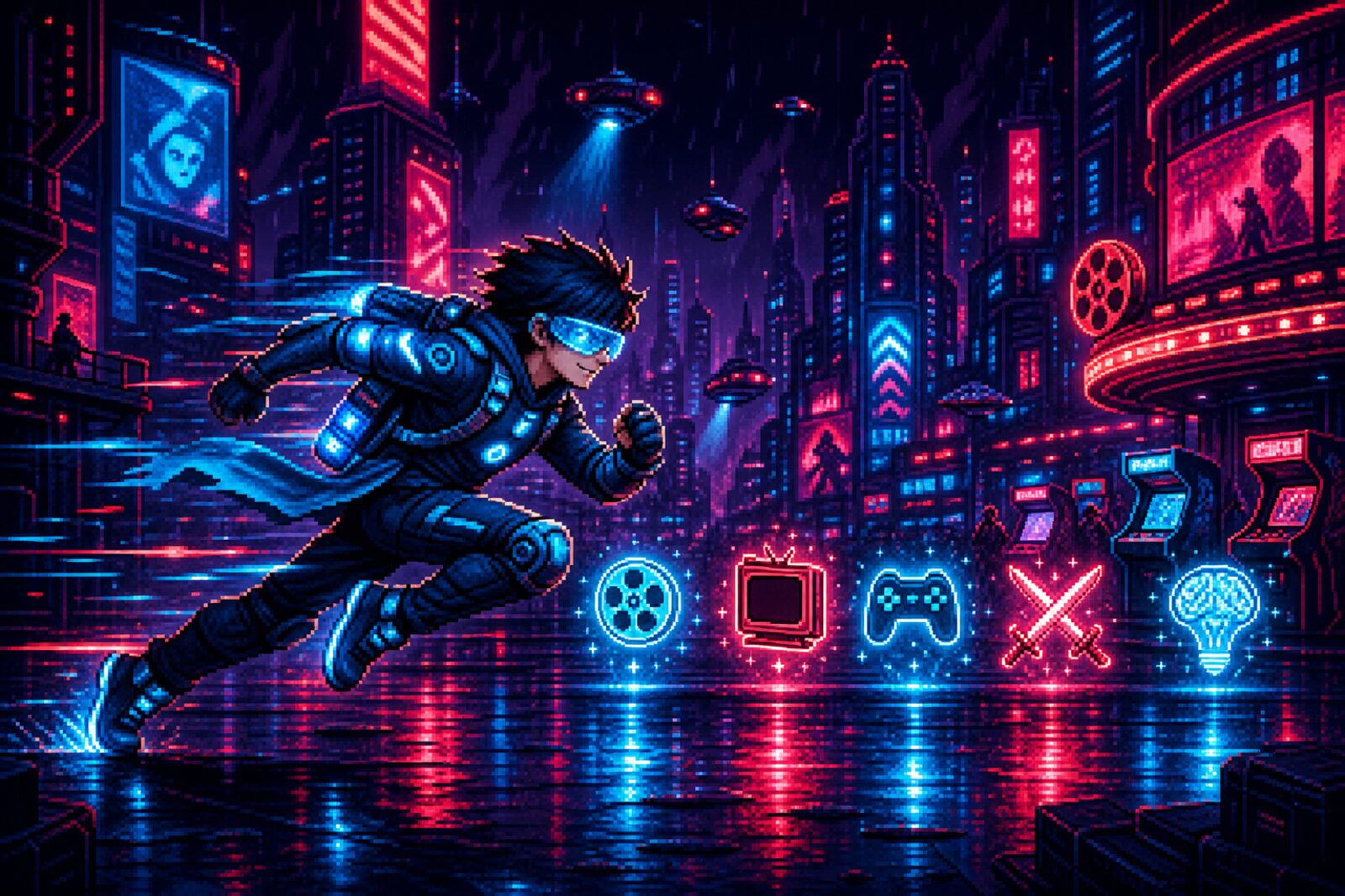 Nerd Runner — corredor futurista pelo multiverso nerd
